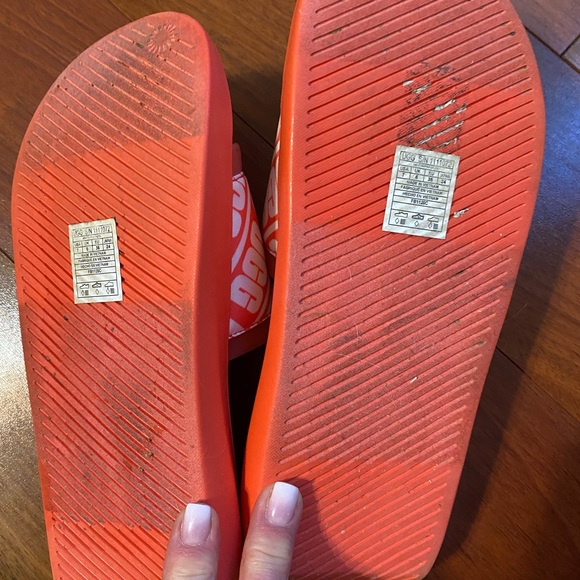 UGG Pop Coral Ruette Slide Sz 7 - Picture 4 of 9